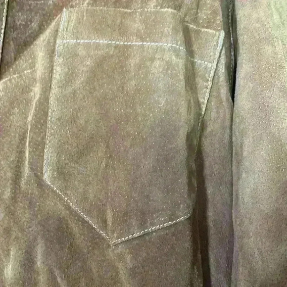 Sette Ponti Men’d XL brown/burnt orange heavyweight shirt jacket - Picture 5 of 10